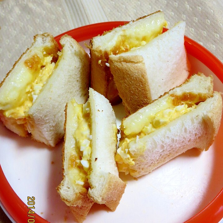 幼児食 ランチにチーズエッグサンド レシピ 作り方 By Nozayomi 楽天レシピ